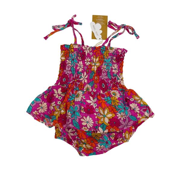 Angel Dear Other - NWT Angel Dear 6-12M Tropical Retro Floral Bubble